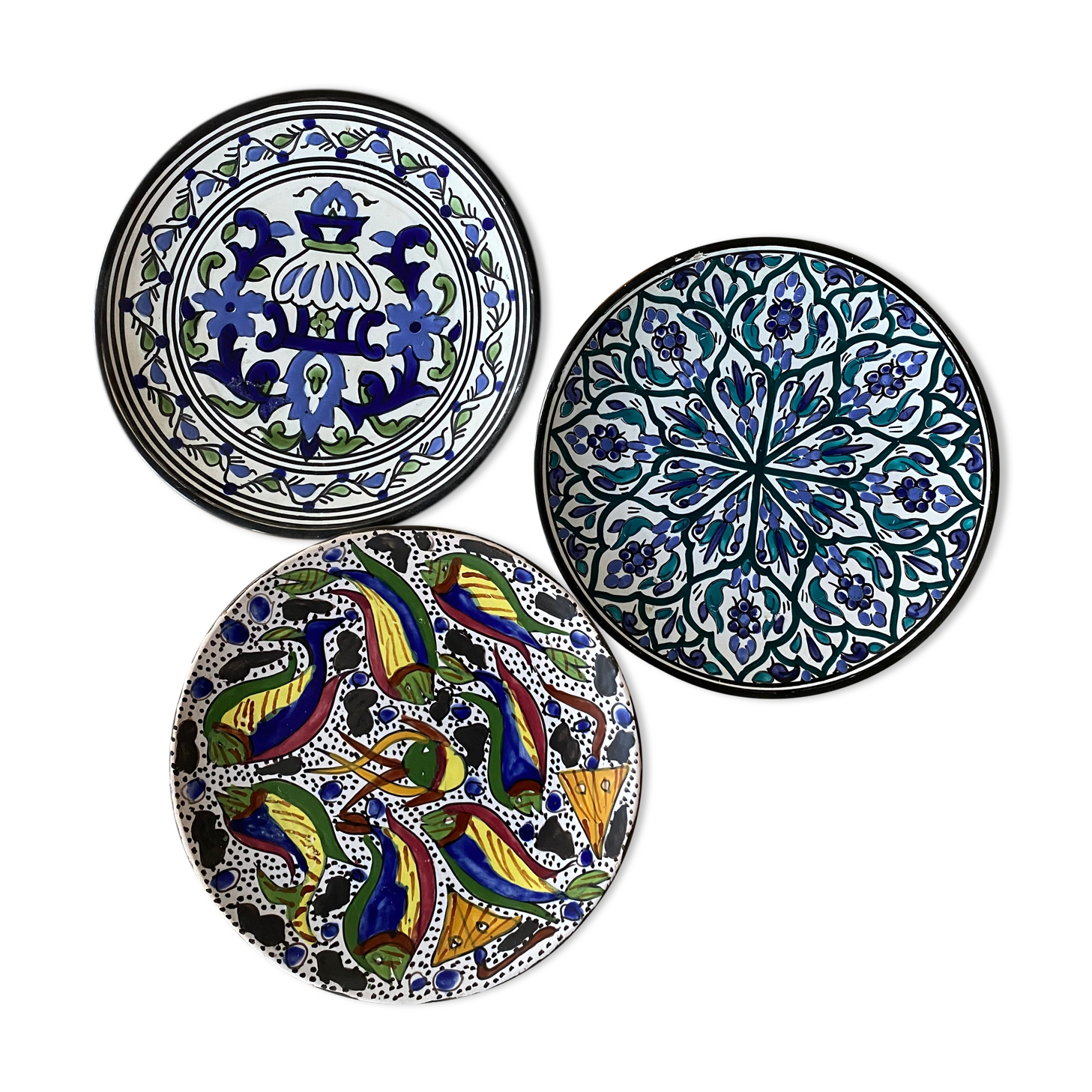Handmade Moroccan plates