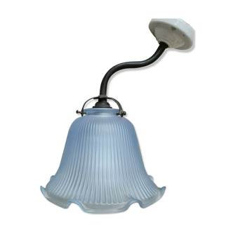 Wall lamp in swan collar vintage tulip blue