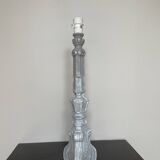 Shabby chic grey table lamp