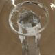 Set of 12 cut crystal stemmed glasses from the Nancy crystal factory, art deco