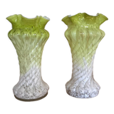 Old vases with gadroons and collars