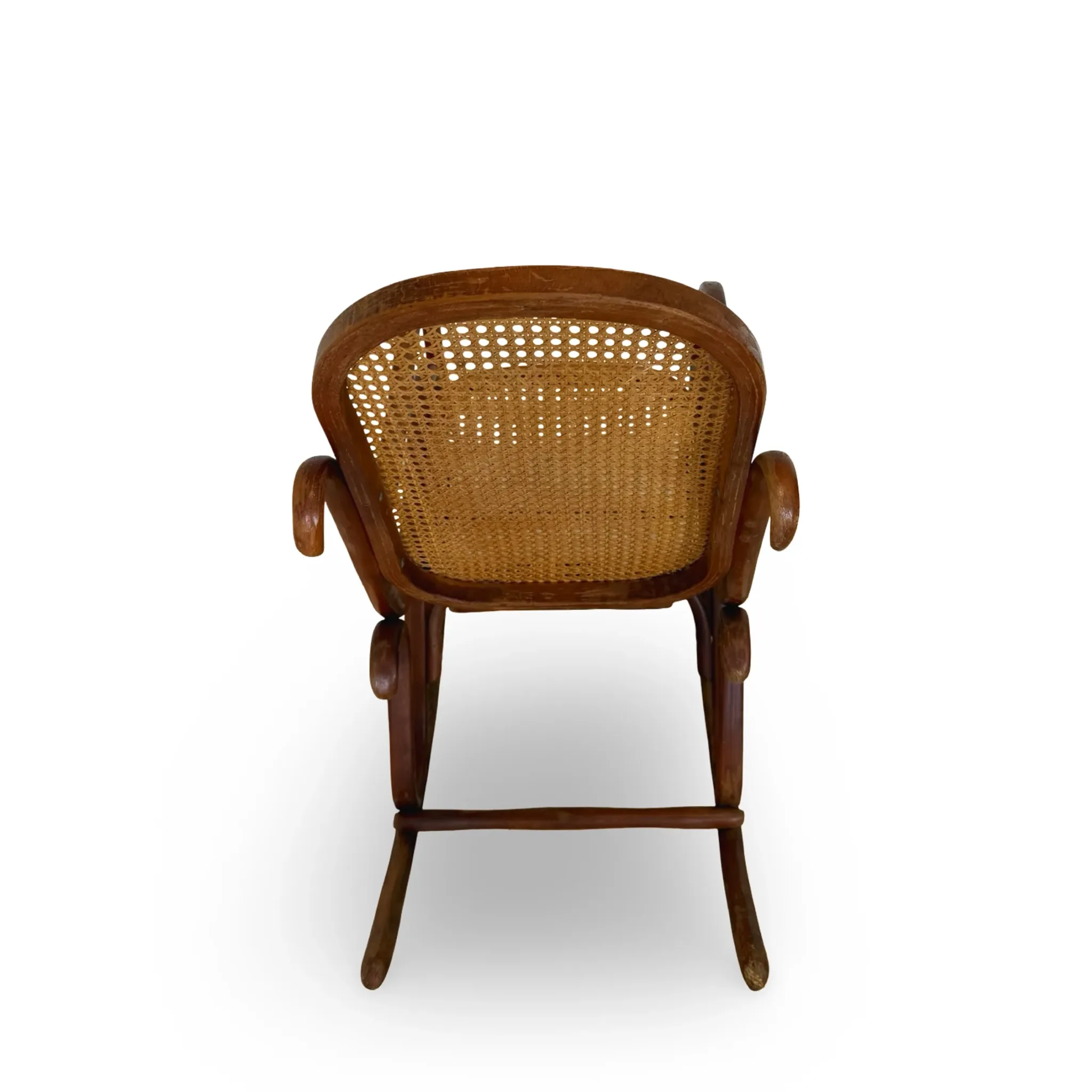 Vintage Bentwood Rocking Chair in the Thonet Tradition, by FMG, 1940s/