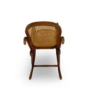 Vintage Bentwood Rocking Chair in the Thonet Tradition, by FMG, 1940s/