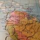 Geographical puzzle map South America - Monrocq Paris - Vintage