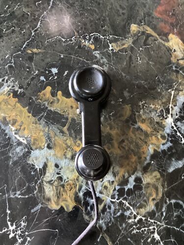 Téléphone combiné à cadran en bakelite