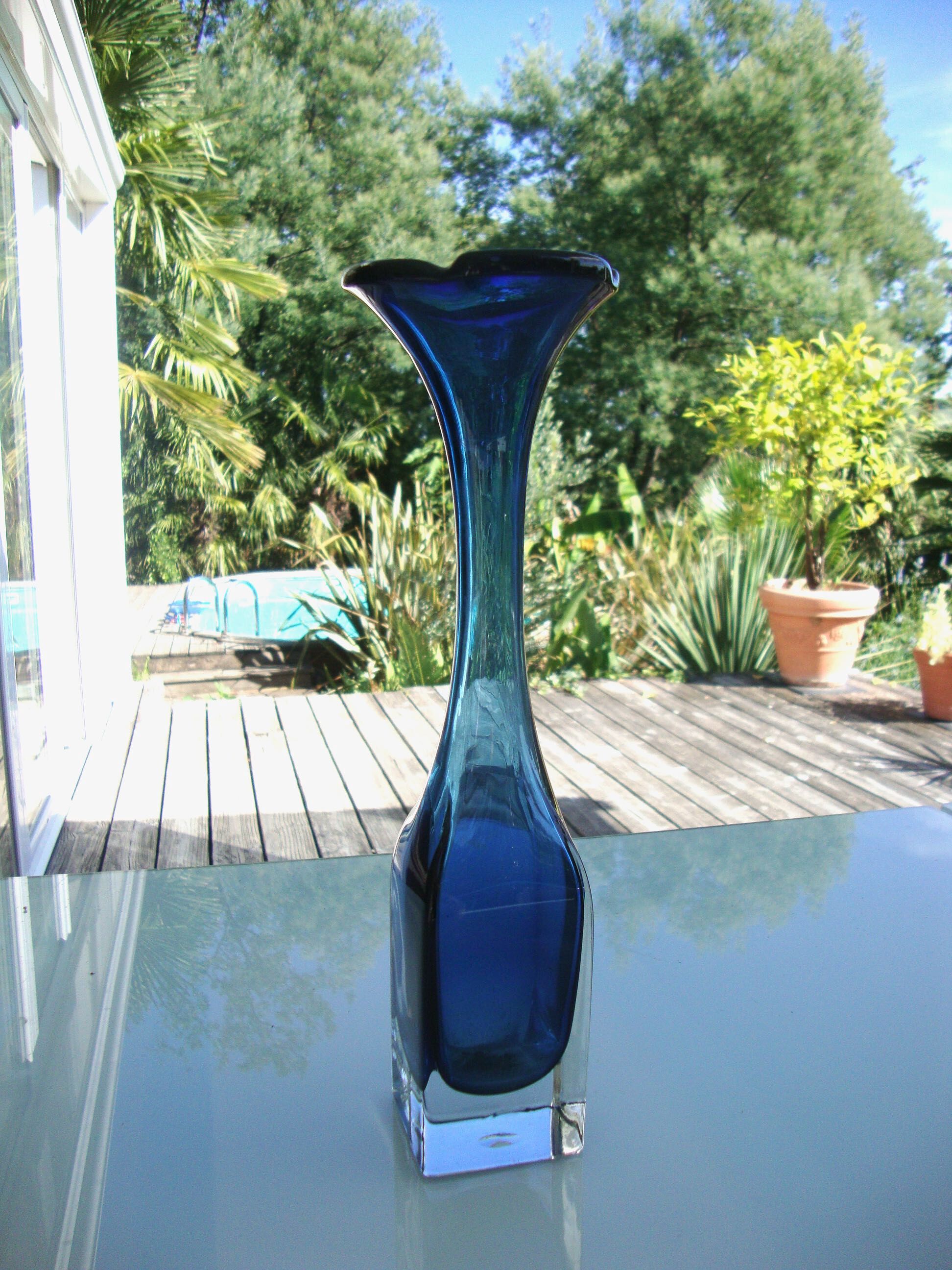 Vase Murano sommerso années 70
