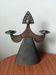 Vintage stylised woman candlestick Soviet production