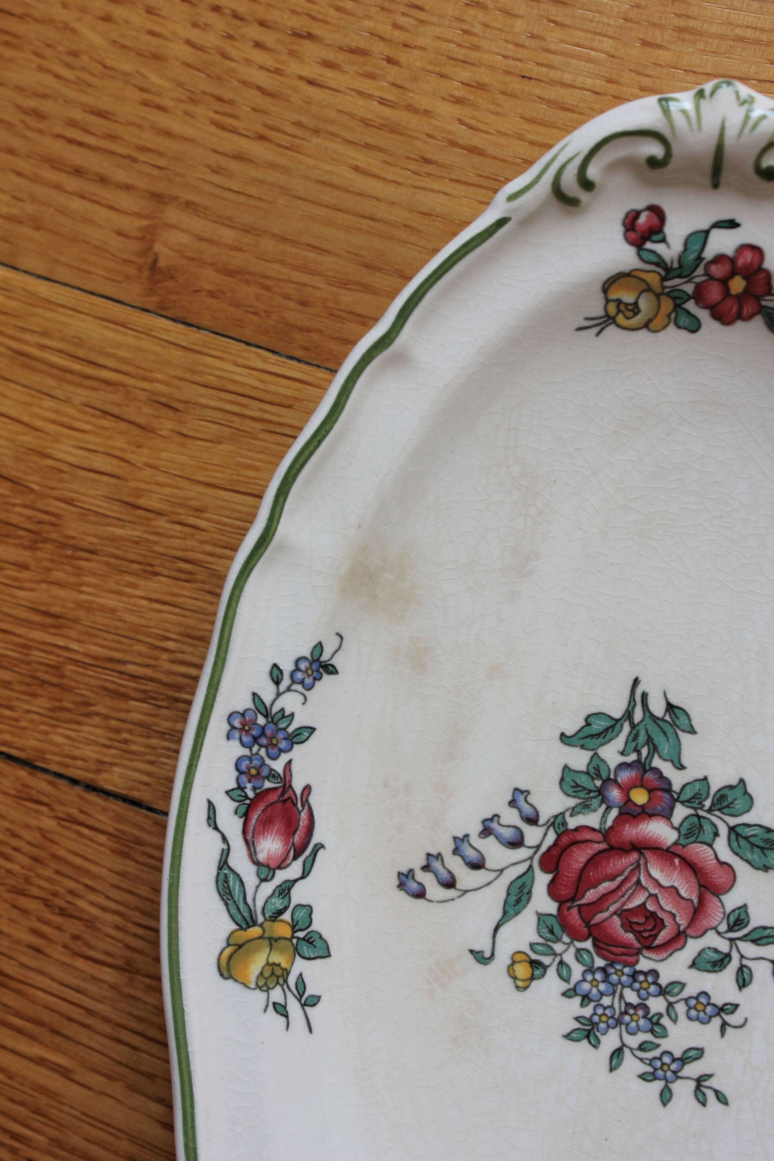 Vintage earthenware dish "Alt Strassburg" or "Old Strasbourg" Villeroy & Boch