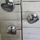 Vintage eyeball floor lamp in chrome metal with tulip base