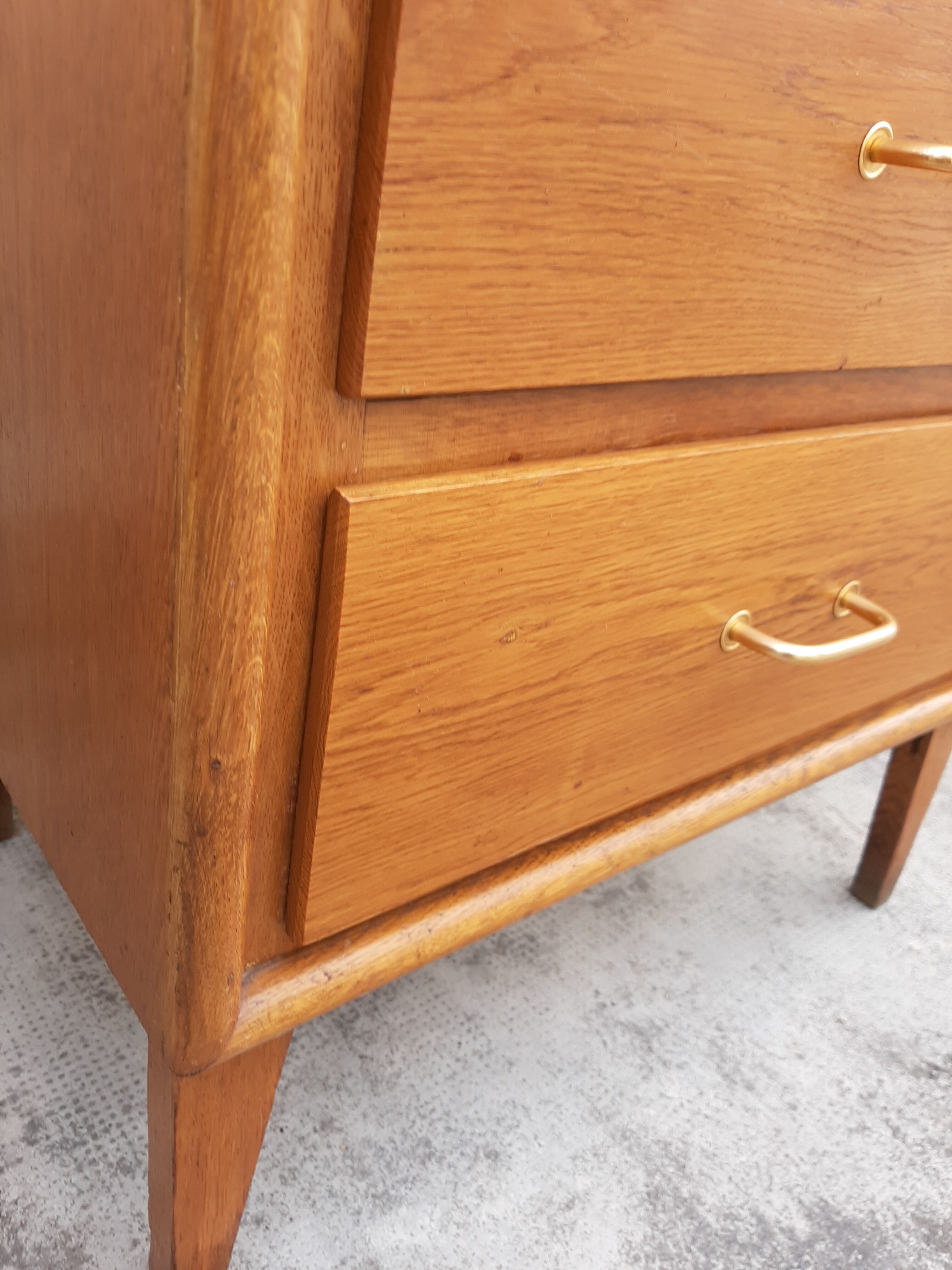 Vintage chiffonnier year 50 in light oak