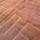 Moroccan Beni Ouarain yellow orange terracotta modern rug