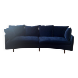 Elegant 4-seater sofa and its matching armchair - Good condition