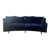 Elegant 4-seater sofa and its matching armchair - Good condition