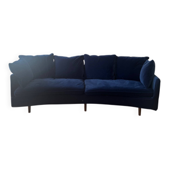 Elegant 4-seater sofa and its matching armchair - Good condition