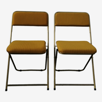 Pair of folding chairs "Lafuma"