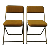 Pair of folding chairs "Lafuma"