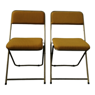 Paire de chaises pliantes "Lafuma"