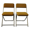 Paire de chaises pliantes "Lafuma"
