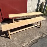 Set of 2 oak benches