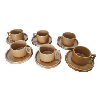 Glazed stoneware cups from Brenne