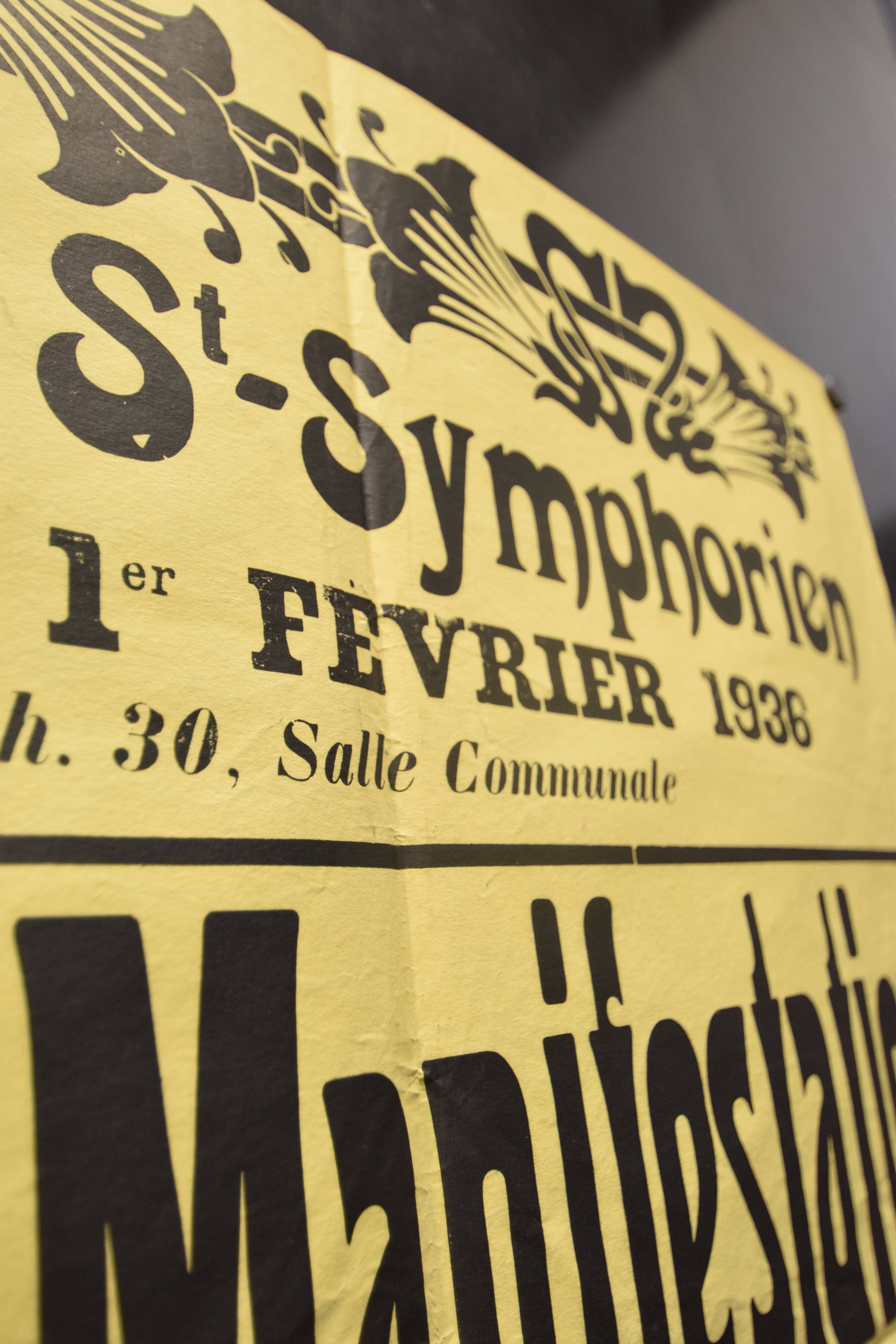Poster "Great Regionalist Protest" - City of St-Symphorien - 1936