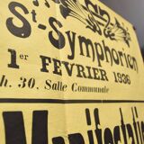 Poster "Great Regionalist Protest" - City of St-Symphorien - 1936
