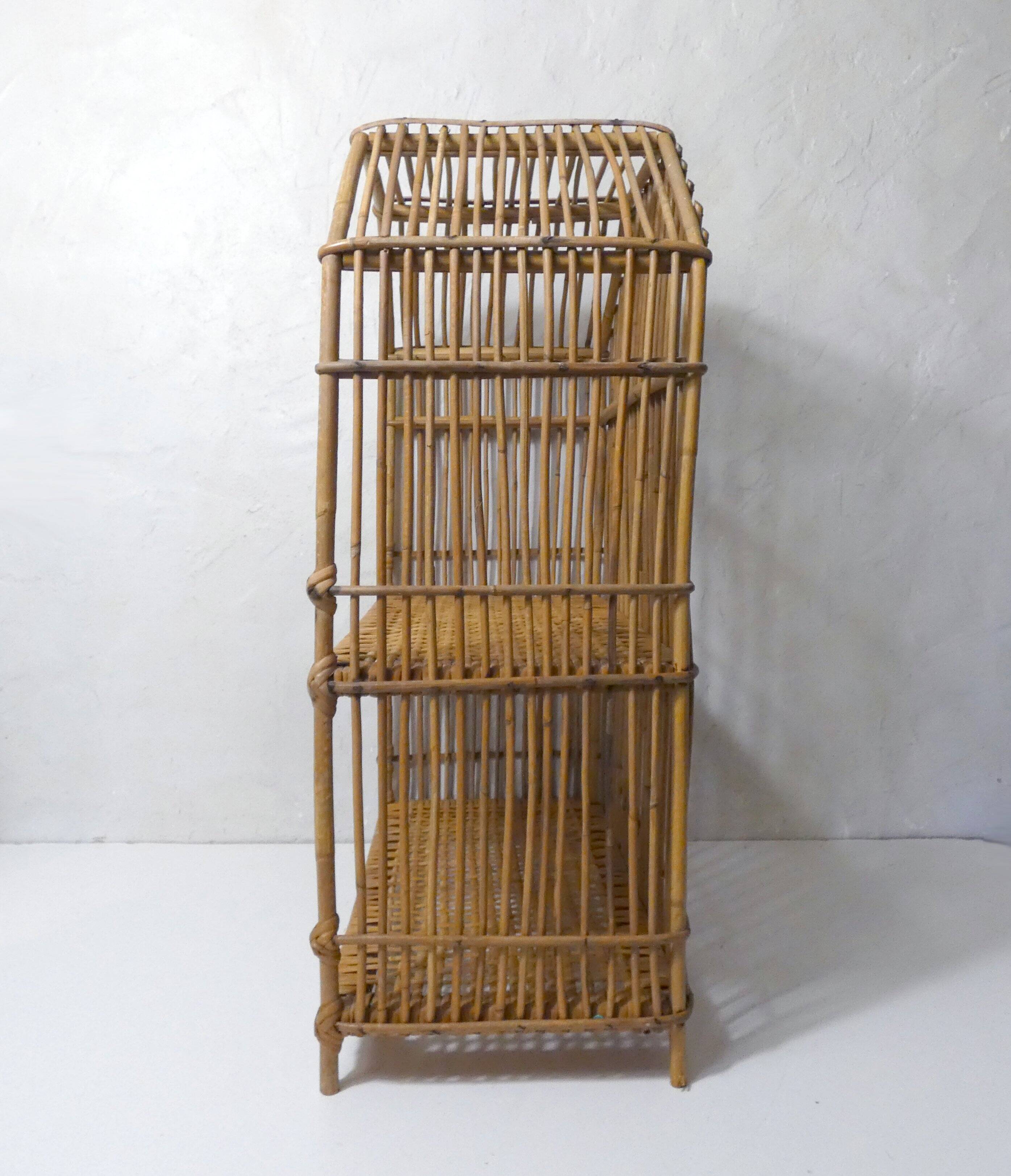 rattan shelf