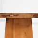 Mid-Century Rustic Wooden Bench, France, 1900s