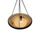 Glass Bowl Pendant Lamp With Marble Motif, 1950s