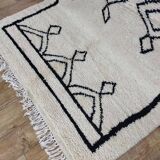 Handmade wool Berber rug 248 x 158 cm