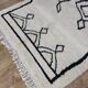 Handmade wool Berber rug 248 x 158 cm