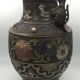 Asian cloisonné bronze vase with floral decoration, 19th century