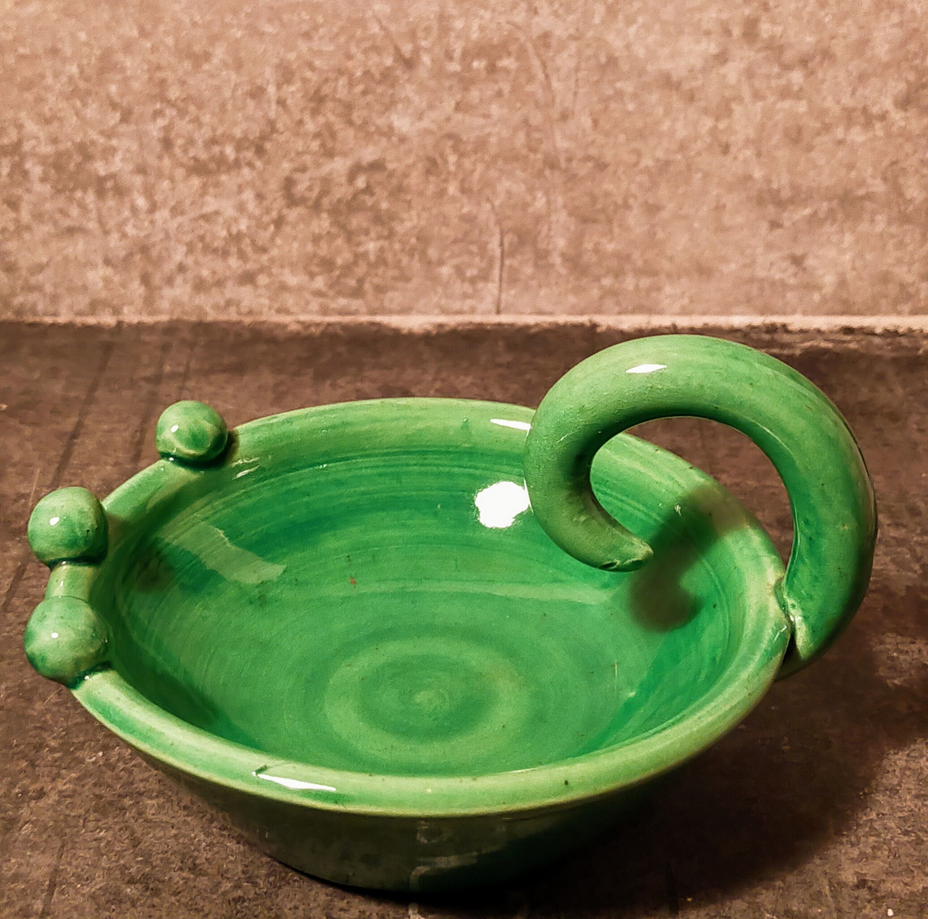 Ceramic cup signed Accolay 50s