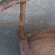 Antique wooden stool. Baoulé African art from Ivory Coast.