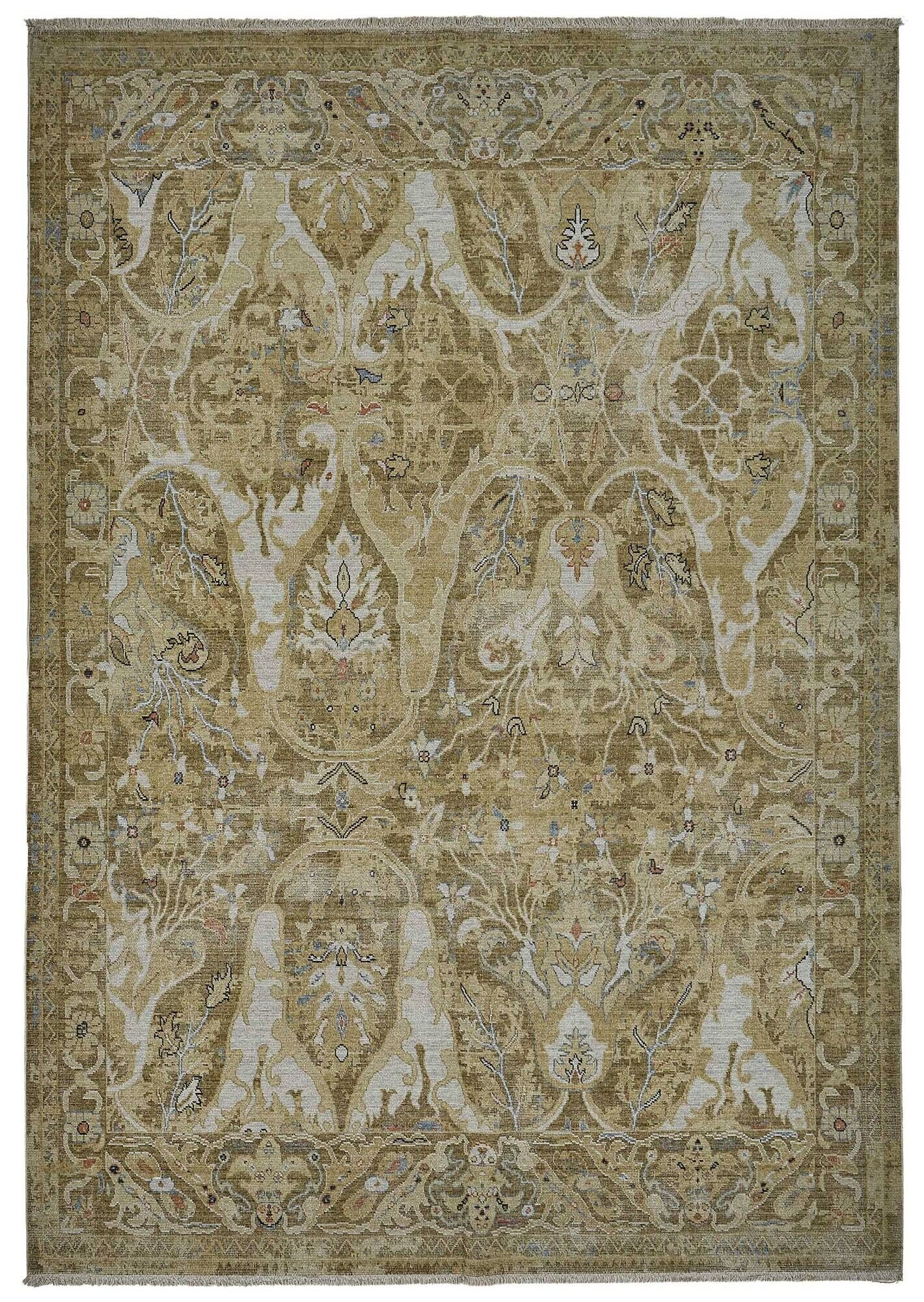 Turkish Handcrafted Loom Oushak Rug 206 cm x 294 cm