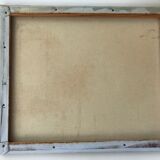 Table oil on canvas signed Burnett