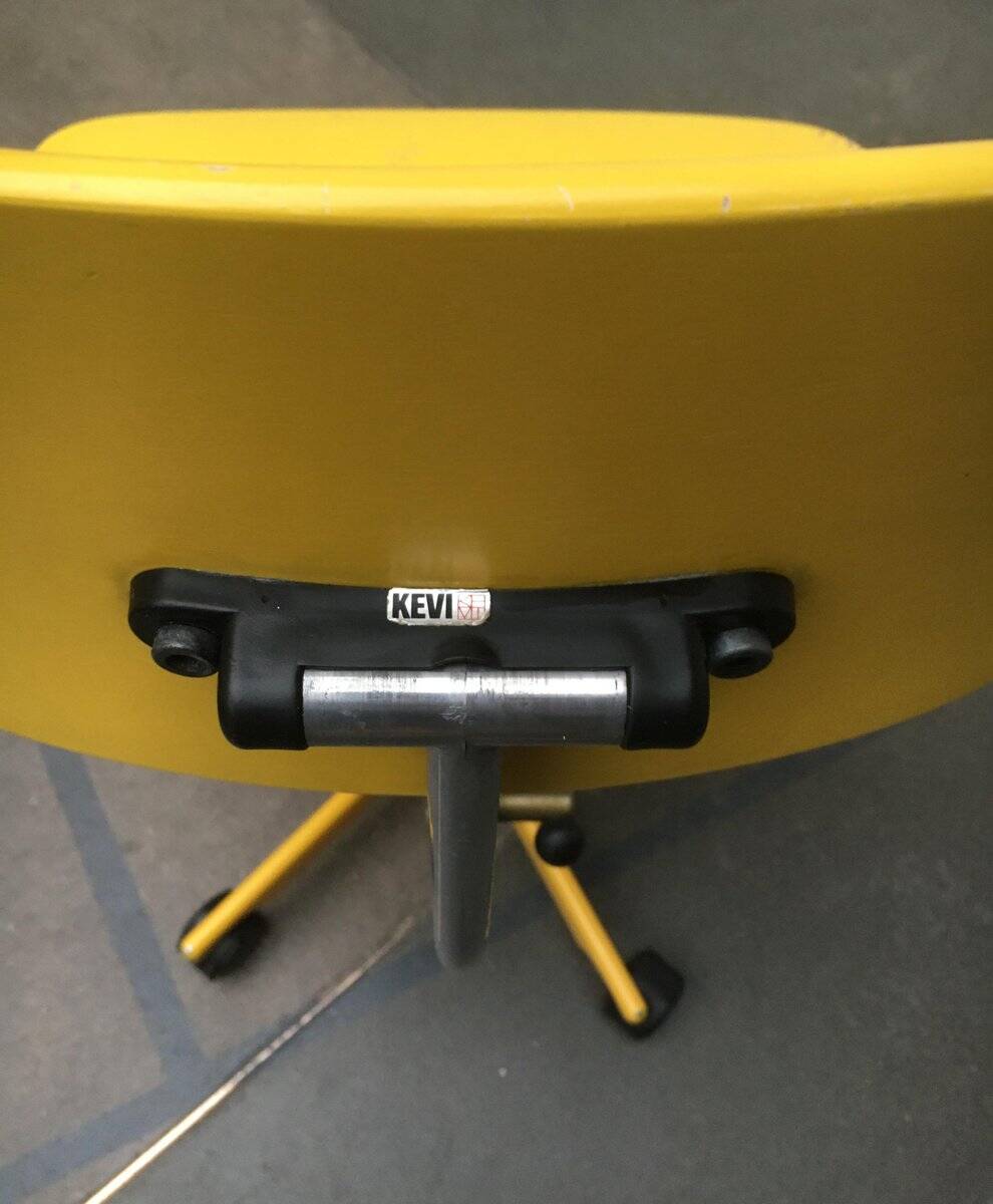 Mid-century Danish swivel office chair by Jørgen Rasmussen for Kevi