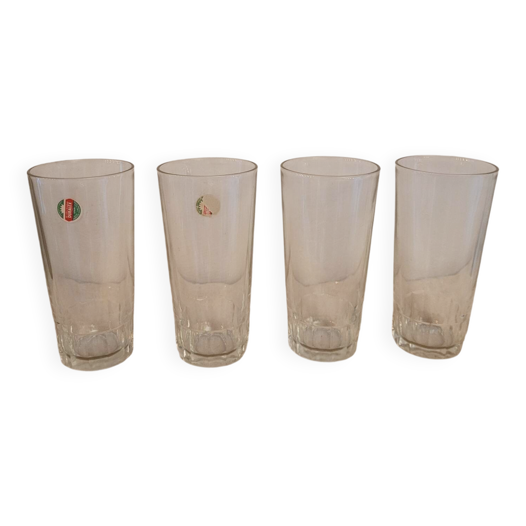 Set de 4 verres long drink Duralex – années 1970