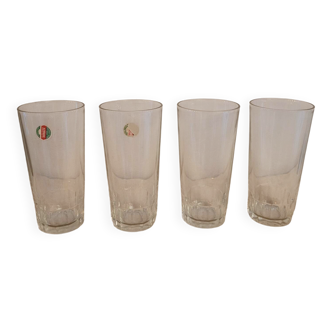 Set de 4 verres long drink Duralex – années 1970