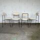 4 chairs by georges coslin for faram - italy 1958