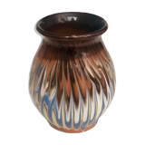 Vintage ceramic vase flamboyant pattern
