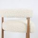 Pair of blond beech bar stools. Contemporary work.