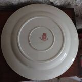 Plat en porcelaine opaque de Gien service Chardons