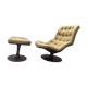 Fauteuil + ottoman Georges van Rijck pour Beaufort, 1970