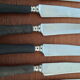 12 knives au gaulois blackened wooden handle