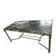 Art Deco coffee table in green marble – An elegant and refined piece.