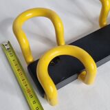 Wall rack Unilux style 80s, 3 hooks, 40 cm
