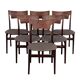 Set of six oak chairs, Danish design, 1970s, production: Denmark