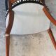 Art deco armchair with zebra tapestry