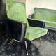 Canape et fauteuil vintage 70s moumoute vert